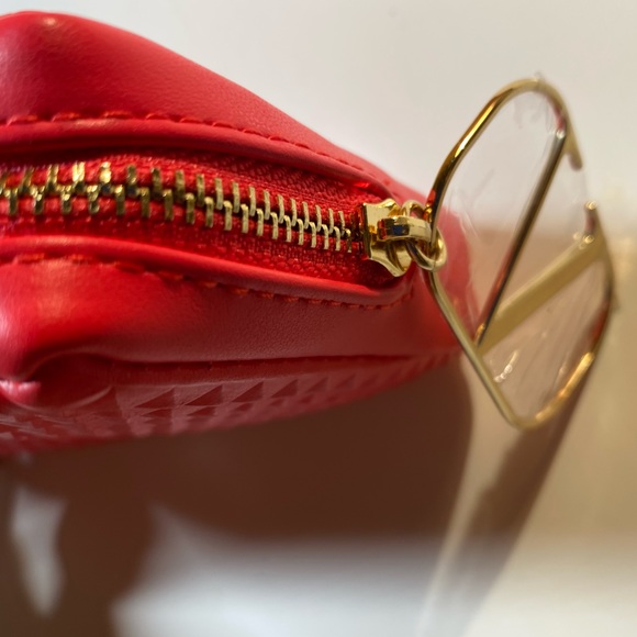 Valentino Hot Pink Lipstick Tote / Change Purse NWOT - Picture 5 of 9